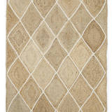 Amara Natural Diamond Pattern Jute Rug