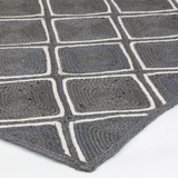 Amara Grey Diamond Lattice Jute Rug