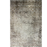 Ali Grey Distressed Tribal Rug