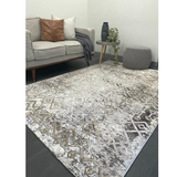 Ali Grey Distressed Tribal Rug