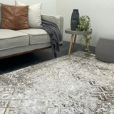 Ali Grey Distressed Tribal Rug