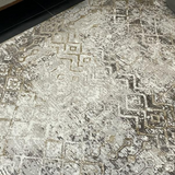 Ali Grey Distressed Tribal Rug