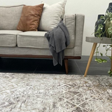 Ali Grey Distressed Tribal Rug
