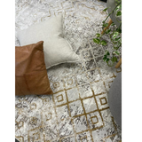 Ali Grey Distressed Tribal Rug