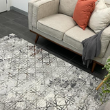 Ali Multi Geometric Diamond Lines Rug