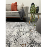 Ali Multi Geometric Diamond Lines Rug