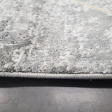 Ali Grey Gold Diamond Lattice Rug