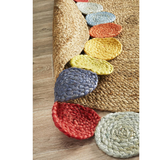 Tilly Multi Colour Jute Round Rug