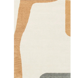 Isla Rust Grid Pattern Wool Rug
