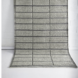 Isla Ivory Grey Grid Lines Wool Rug