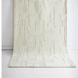 Isla Ivory Modern Textured Wool Rug