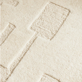 Isla Ivory Modern Textured Wool Rug