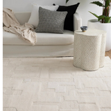 Isla Ivory Modern Textured Wool Rug