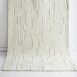 Isla Ivory Modern Textured Wool Rug