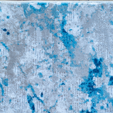 Ali Cream Blue Marble Wash Abstract Rug