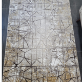 Ali Cream Vizon Distressed Abstract Rug