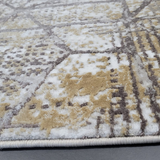 Ali Cream Vizon Distressed Abstract Rug