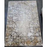 Ali Cream Vizon Distressed Abstract Rug