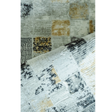 Ali Grey Black Modern Geometric Checkered Rug