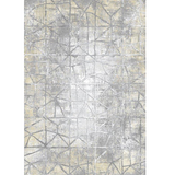 Ali Grey Distressed Abstract Rug
