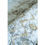 Ali Grey Distressed Tribal Rug