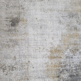Ali Grey Gold Abstract Checkered Lines Rug