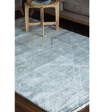 Ali Grey Gold Diamond Lattice Rug