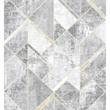 Ali Grey Gold Diamond Lattice Rug
