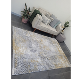 Ali Grey Tribal Pattern Rug
