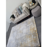 Ali Grey Tribal Pattern Rug