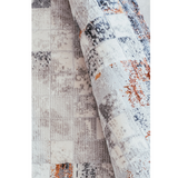 Ali Multi Modern Geometric Checkered Rug
