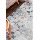 Ali Multi Modern Geometric Checkered Rug