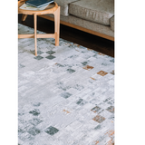 Ali Multi Modern Geometric Checkered Rug