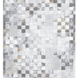 Ali Multi Modern Geometric Checkered Rug