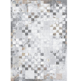 Ali Multi Modern Geometric Checkered Rug