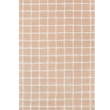 Isla Rust Grid Pattern Wool Rug