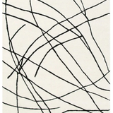 Isla Ivory Charcoal Line Art Wool Rug