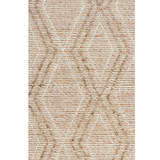 Anika Beige Diamond Trellis Wool Rug