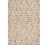 Anika Beige Diamond Trellis Wool Rug