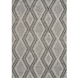 Anika Charcoal Diamond Trellis Wool Rug