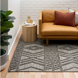 Anika Charcoal Tribal Wool Rug