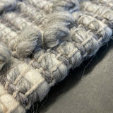 Anika Silver Grey Diamond Trellis Wool Rug