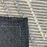 Anika Silver Grey Diamond Trellis Wool Rug