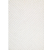 Isla Ivory Linear Texture Wool Rug