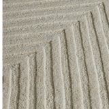 Isla Ivory Linear Texture Wool Rug