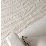 Isla Ivory Beige Wave Lines Wool Rug
