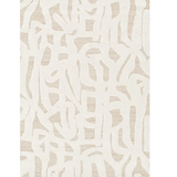 Isla Beige Ivory Scribble Pattern Wool Rug