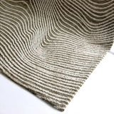 Isla Green Contour Lines Wool Rug