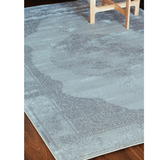 Costa Grey Ornate Medallion Bordered Rug