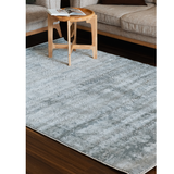 Costa Grey Ornate Transitional Textured Rug